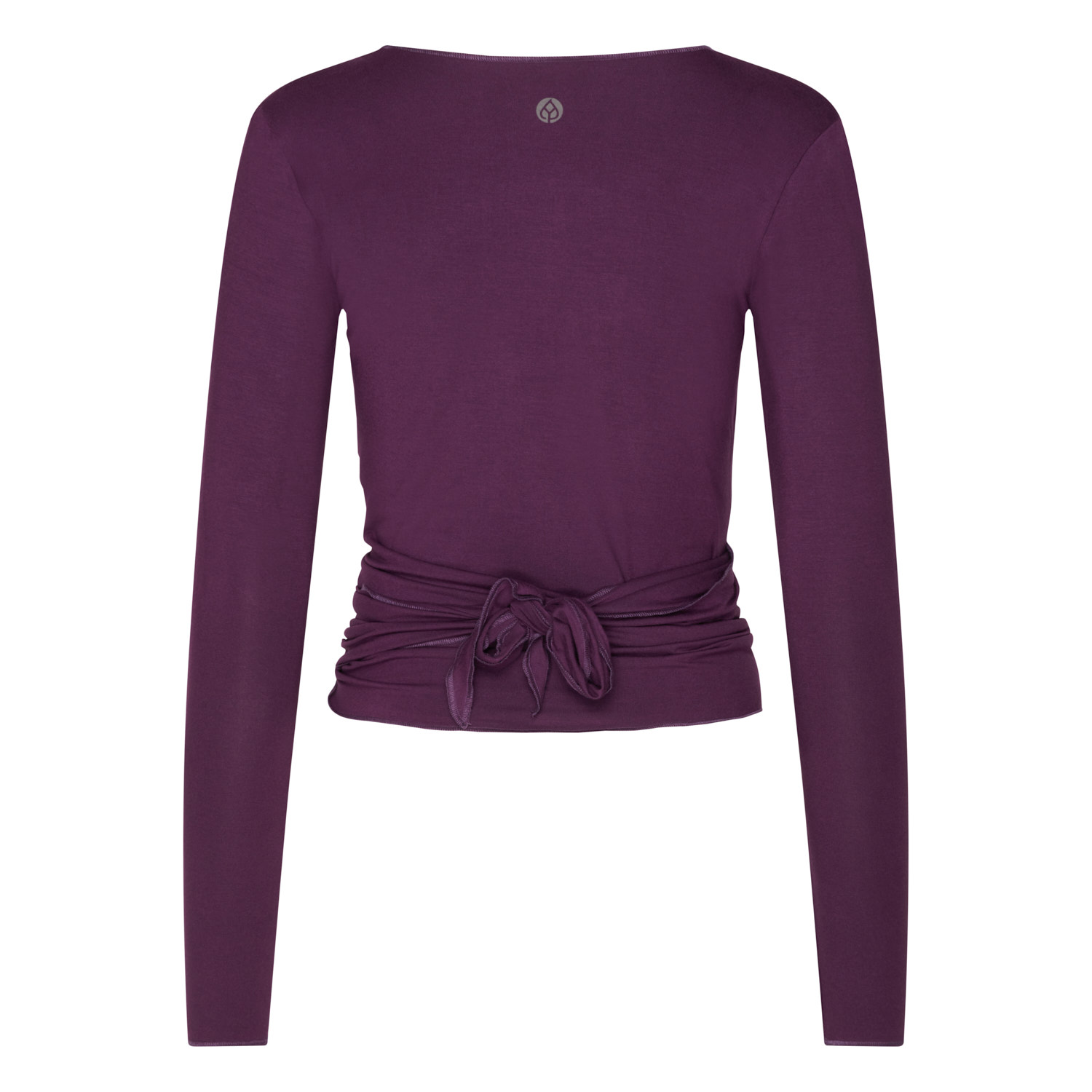 HA0FBXS_yoga_kleidung_yamadhi_wickeljacke_modal_deep_purple_back Wrap-topp Blackberry Wine